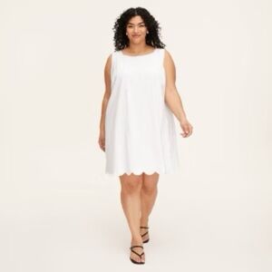 Scalloped Mini Shift Dress - kate spade new york x Target White Size 3x new